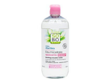 Voda micelární Aloe Vera zklidňující 500 ml BIO SO’BiO étic