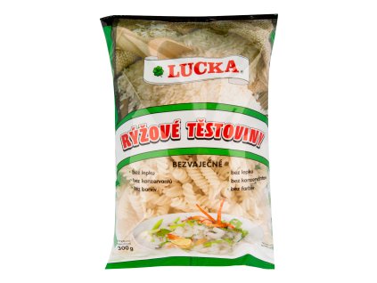 Těstoviny vřetena rýžové bezlepkové 300 g LUCKA
