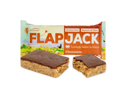 Flapjack ovesný s polevou s čokoládovou příchutí bezlepkový 80 g BRYNMOR