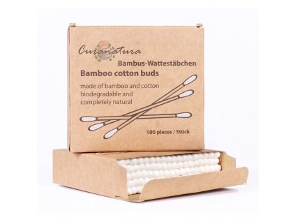 Tyčinky čistící bambusové 100 kusů CURANATURA