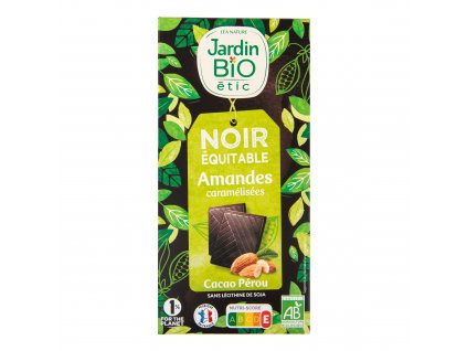 Čokoláda s mandlemi 100 g BIO JARDIN BIO