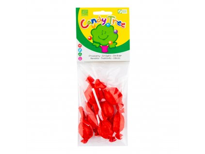 Lízátka s příchutí jahoda bezlepková 7x10 g BIO CANDY TREE