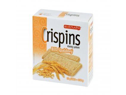Chlebíček vícezrnný špaldový Crispins 100 g BIO EXTRUDO