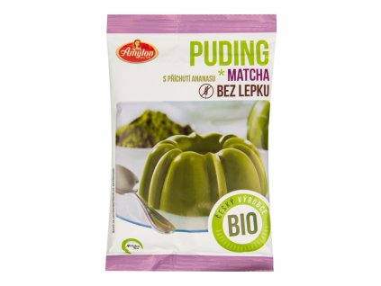 Pudink matcha s příchutí ananasu bezlepkový 40 g BIO AMYLON