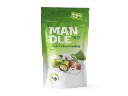 Mandle v matcha tea čokoládě 100 g MATCHA TEA