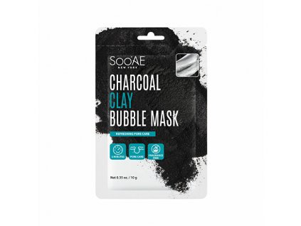 Čisticí pleťová maska s uhlím a jílem Charcoal Clay (Bubble Mask) 10 g