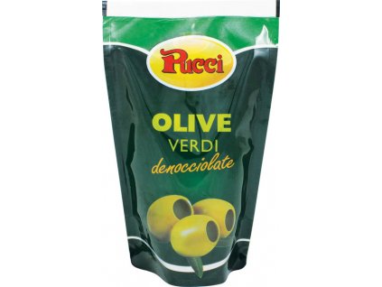 Pucci Zelené olivy bez pecky v nálevu 170g