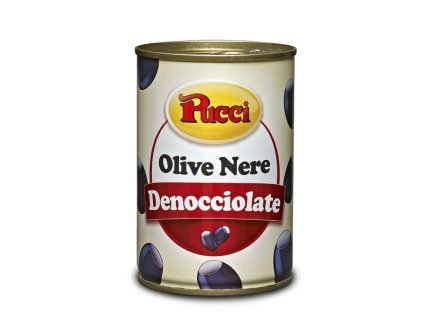 Pucci Černé olivy bez pecky v nálevu 400g