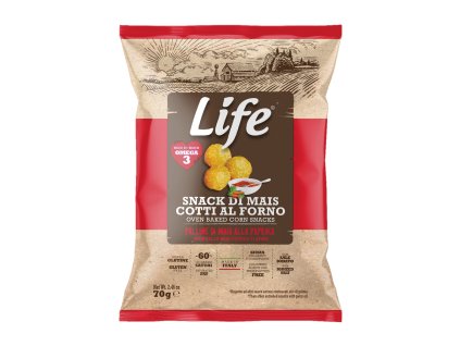 Life Snack Kukuřičné kuličky paprikové 70g