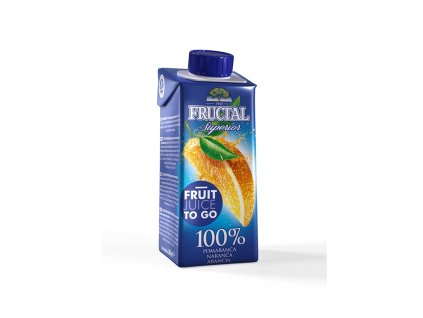 Šťáva pomeranč 100% 0,2l Fructal 387