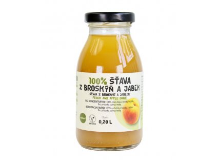 Šťáva BROSKEV-JABLKO 100% 0,2L Zdravo 879