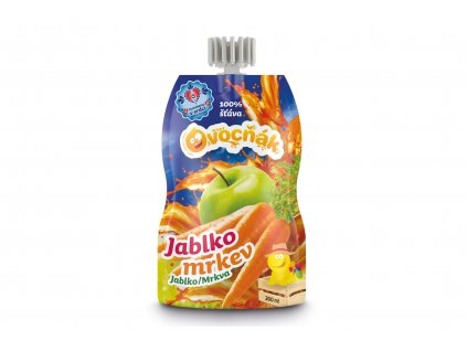 100% šťáva Ovocňák jablko/mrkev 200ml