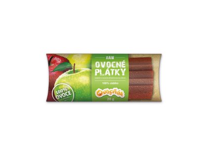 Ovocné plátky JABLKO - RAW - bez lepku - Ovocňák 20g