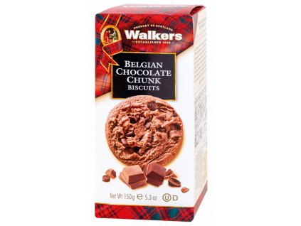 Walkers - Čokoládové sušenky s kousky belgické čokolády