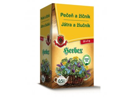 Játra a žlučník 20x3g Herbex 1395