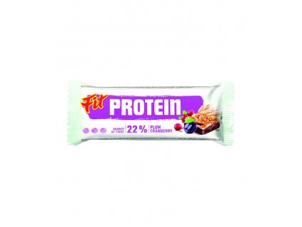 Fit protein brusinka a švestka v kakaové polevě 35g 1476