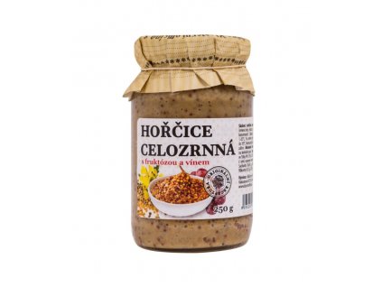 Hořčice celozrnná s vínem 250g Klášterní 2646