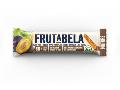 Frutabela cereální tyčinka se švestkami, jablkem a konopným semínkem - vegan - Fructal 35g