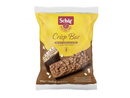 Crisp Bar oplatky v čololádě 105g Schar bez lepku 3057