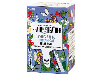 Heath & Heather - BIO čaj Rooibos, zelené Maté a psyllium