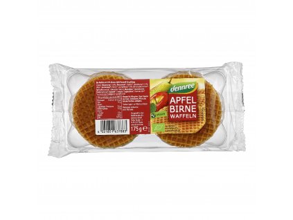 Vafle jablečno-hruškové 175 g BIO DENNREE