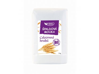 Špaldová BIO mouka celozrnná hrubá 1kg ZP 4800