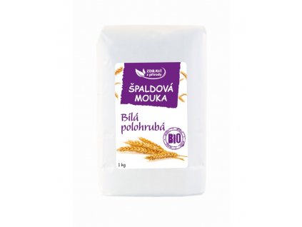 Špaldová BIO mouka bílá polohrubá 1kg ZP 4802