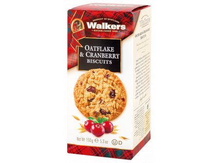 Walkers - Sušenky s ovesnými vločkami a brusinkami 150g