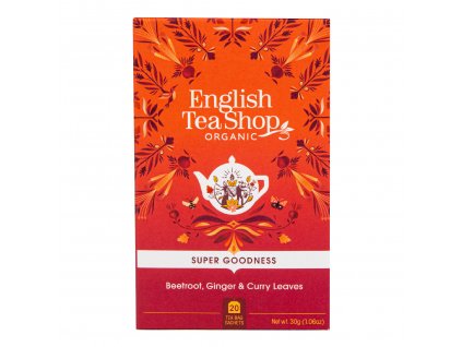 VÝPRODEJ!!!Čaj Červená řepa se zázvorem a kari 20 sáčků BIO ENGLISH TEA SHOP