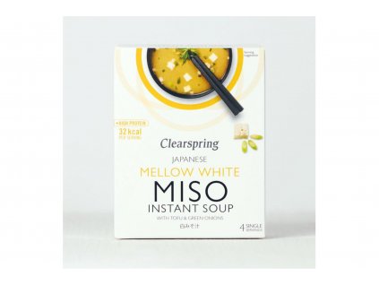 Miso instantní polévka jemně bílá s tofu 40g - vegan - Clearspring