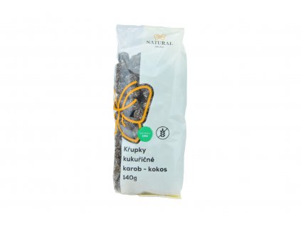 Křupky kukuřičné karobové s kokosem - Natural 140g