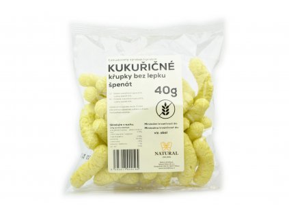 Křupky kukuřičné špenát - Natural 40g