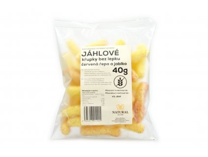 Křupky jáhlové červená řepa a jablko - bez lepku - Natural 40g