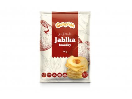 Jablka sušená - kroužky - Ovocňák 25g