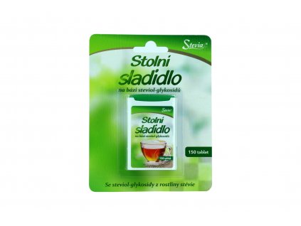 Stolní sladidlo na bázi steviol - glykosidů 150 tablet - Stevia 7,8g