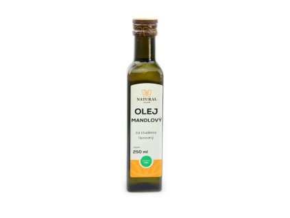 Olej mandlový za studena lisovaný - Natural 250ml