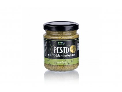 Pesto z čerstvých mikrobylinek – slunečnice - The Pelikans 100g