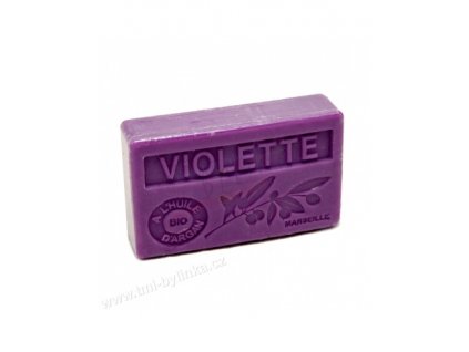 Mýdlo s bio arganovým olejem - Violette (Fialka) 100g F183