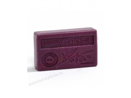 Mýdlo s bio arganovým olejem – Lavande/Patchouli (Levandule/Pačuli) 100g TML F379