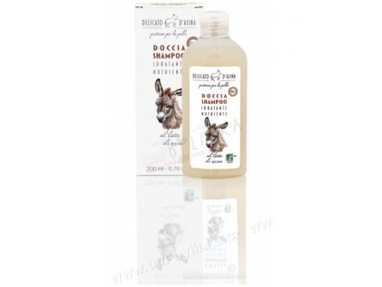 DELICATO D'ASINA: Bio sprchový šampon-gel s oslím mlékem 200ml K1983