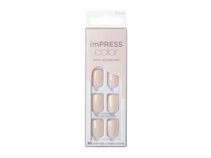 Samolepící nehty imPRESS Color Point Pink 30 ks