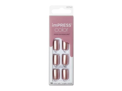 Samolepící nehty imPRESS Color Paralyzed Pink 30 ks