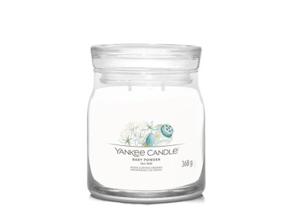 Aromatická svíčka Signature sklo střední Baby Powder 368 g