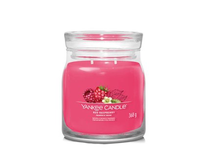 Aromatická svíčka Signature sklo střední Red Raspberry 368 g