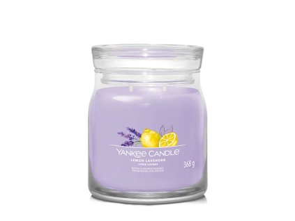 Aromatická svíčka Signature sklo střední Lemon Lavender 368 g