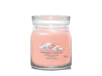 Aromatická svíčka Signature sklo střední Watercolour Skies 368 g