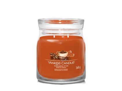 Aromatická svíčka Signature sklo střední Cinnamon Stick 368 g