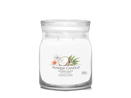 Aromatická svíčka Signature sklo střední Coconut Beach 368 g