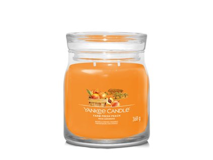 Aromatická svíčka Signature sklo střední Farm Fresh Peach 368 g