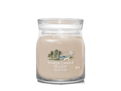 Aromatická svíčka Signature sklo střední Seaside Woods 368 g